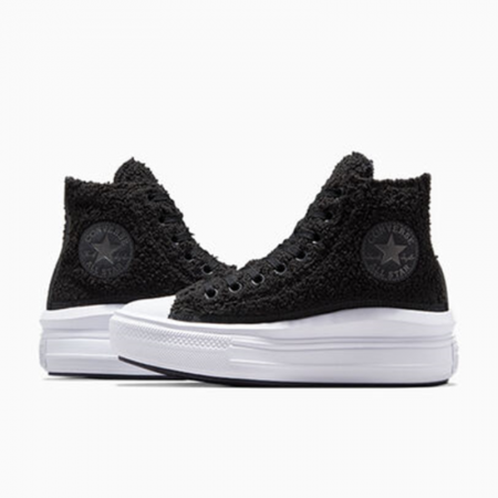 Chuck Taylor All Star Move Platform Sherpa-Black/White/Black