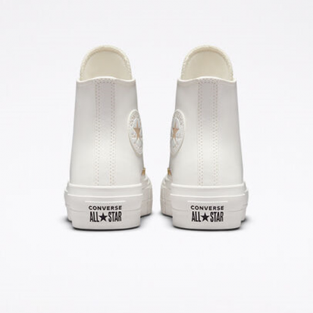 Chuck Taylor All Star Lift Platform Mono White-Vintage White/Egret/Gold