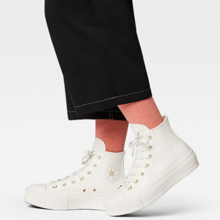 Chuck Taylor All Star Lift Platform Mono White-Vintage White/Egret/Gold