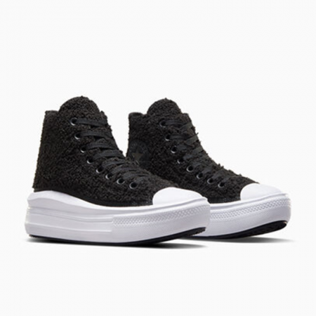 Chuck Taylor All Star Move Platform Sherpa-Black/White/Black