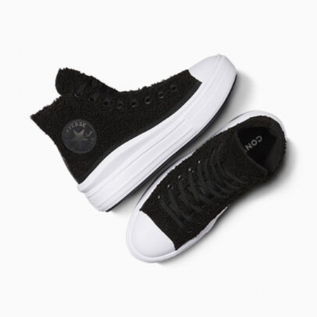 Chuck Taylor All Star Move Platform Sherpa-Black/White/Black