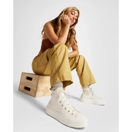 Chuck Taylor All Star Lift Platform Utility-Egret/Utility Sunflower