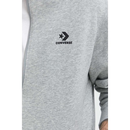 CONVERSE GO-TO EMBROIDERED STAR CHEVRON ZIP HOODIE-Grey