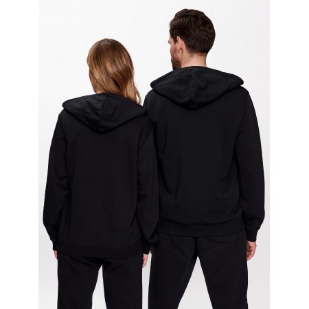 CONVERSE GO-TO EMBROIDERED STAR CHEVRON ZIP HOODIE-Black