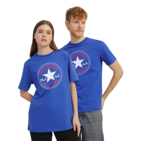 Converse Go-To All Star Patch Standard Fit T-Shirt-CONVERSE BLUE