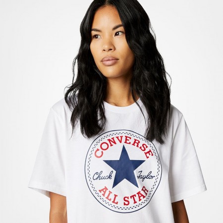 Converse Go-To All Star Patch Standard Fit T-Shirt-White