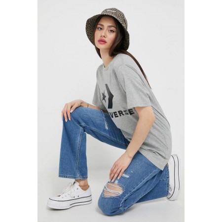 Converse Go-To Star Chevron Standard Fit T-Shirt-Vintage Grey