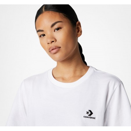 Converse Go-To Embroidered Star Chevron Standard Fit T-Shirt-White