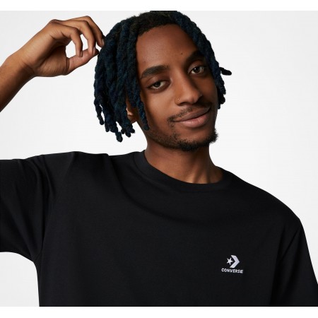 Converse Go-To Embroidered Star Chevron Standard Fit T-Shirt-Black