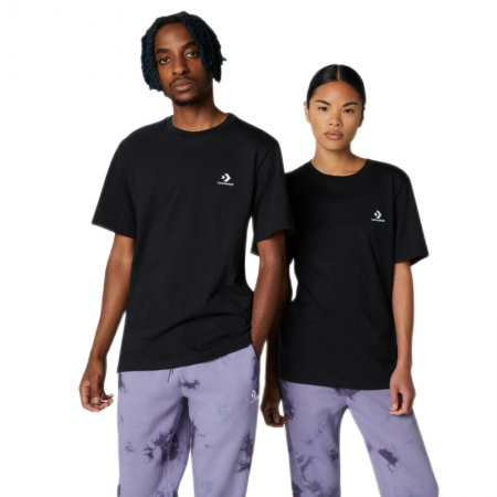 Converse Go-To Embroidered Star Chevron Standard Fit T-Shirt-Black