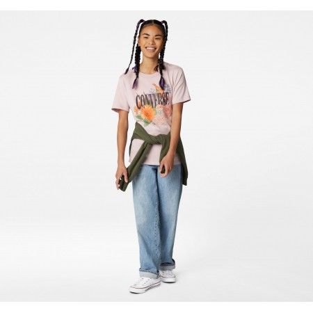 Desert Floral Short Sleeve T-Shirt-Barely Rose