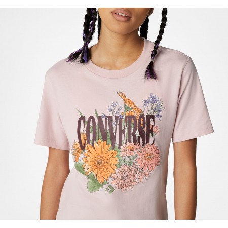 Desert Floral Short Sleeve T-Shirt-Barely Rose