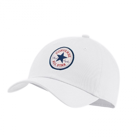 Tipoff Chuck Taylor Patch Baseball Cap-White