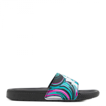 Converse All Star marble print slides in black