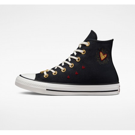 Chuck Taylor All Star Hearts-Black/White/Back Alley Brick