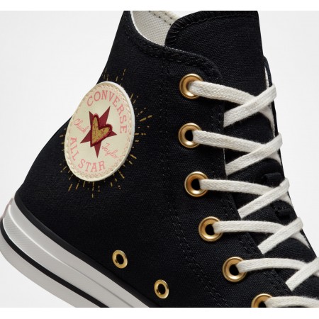 Chuck Taylor All Star Hearts-Black/White/Back Alley Brick