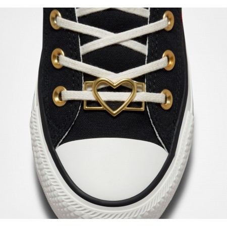 Chuck Taylor All Star Hearts-Black/White/Back Alley Brick