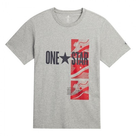 Converse Férfi Póló One Star Szürke