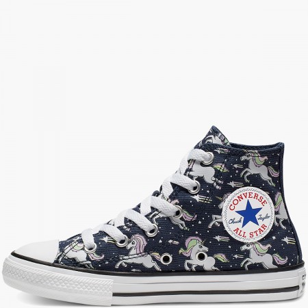Chuck Taylor All Star Unicorns Junior High Top Navy