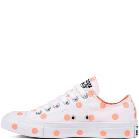 CONVERSE CHUCK TAYLOR ALL STAR WOMEN'S LOW TOP WHITE/CRIMSON PULSE/WHITE