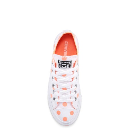 CONVERSE CHUCK TAYLOR ALL STAR WOMEN'S LOW TOP WHITE/CRIMSON PULSE/WHITE