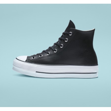 Chuck Taylor All Star Lift Platform Leather-Black