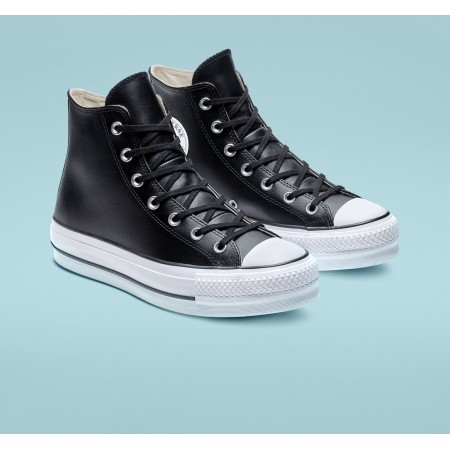 Chuck Taylor All Star Lift Platform Leather-Black