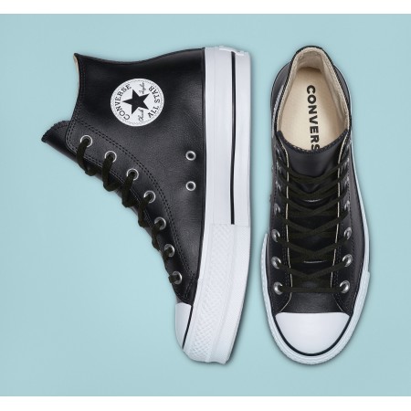 Chuck Taylor All Star Lift Platform Leather-Black