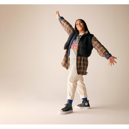 Chuck Taylor All Star Lift Platform Leather-Black