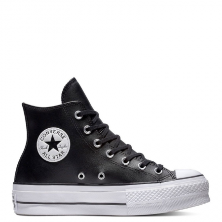 Chuck Taylor All Star Lift Platform Leather-Black