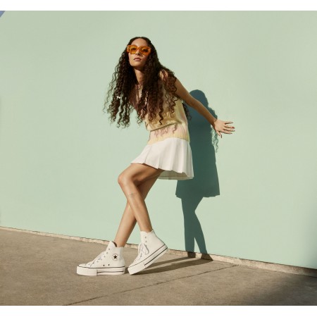 Chuck Taylor All Star Lift Platform Leather-White